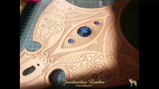 JEWELEECHES: leather tooling a handmade shoulderbag step by step! Leren schoudertas