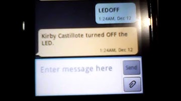 Arduino and GSM ON and OFF LED with System Reply