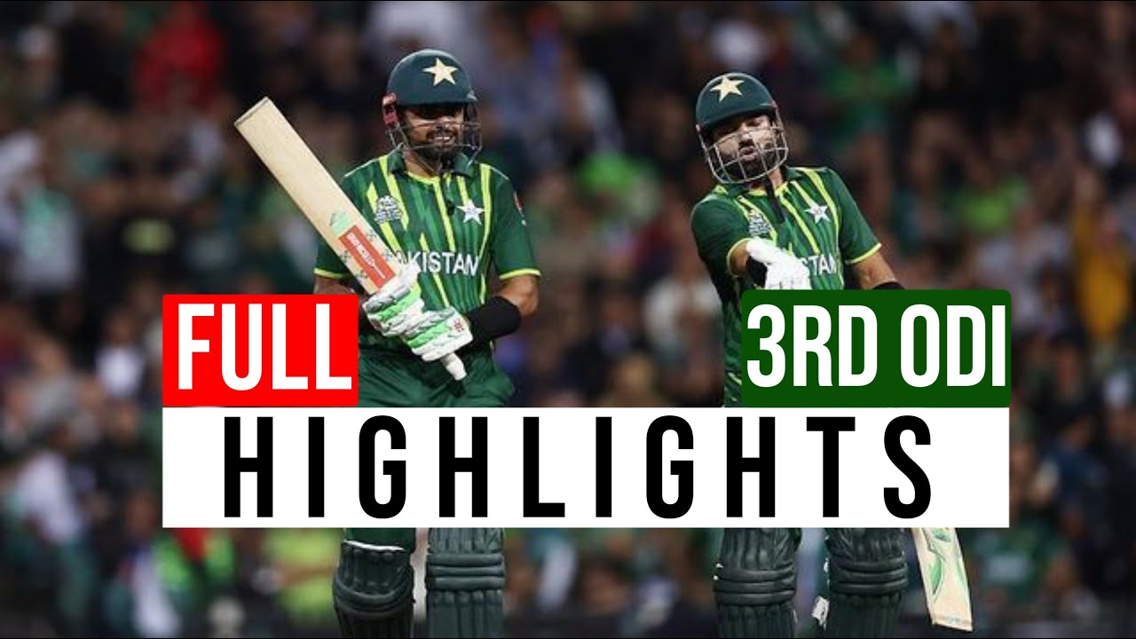3rd ODI Match Full Highlights | Pakistan vs Afghanistan 2023 Highlights ...