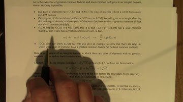 Ring Theory: 10 Integral Domains, Divisibility 2