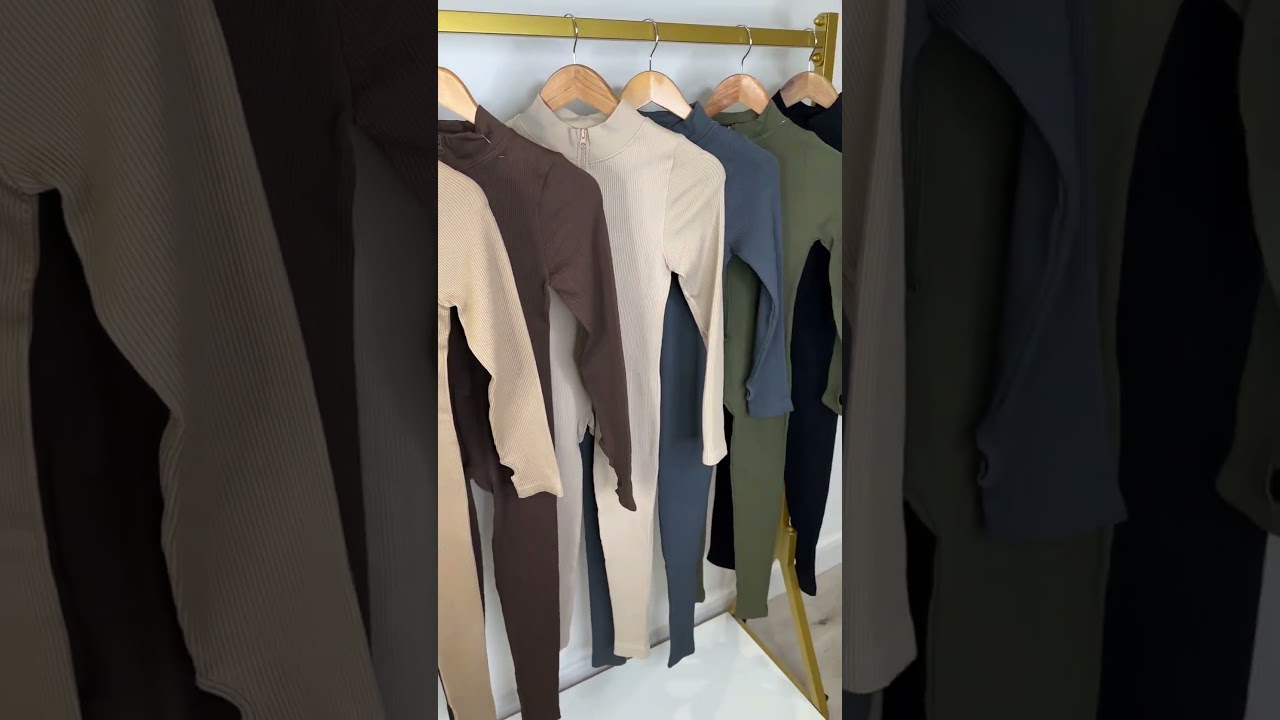 Shop the Ribbed Zip Front Jumpsuit - Must-Have Now 