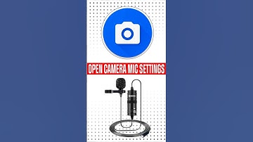 Open camera mic setting | Open camera settings | Boya mic