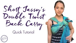 Short Jassy's Double Twist Carry Tutorial | Quick Baby Wrap Carry Demo screenshot 5