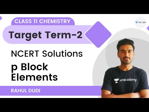 NCERT Solutions: p-Block Elements | Term 2 | Class 11 Chemistry | Rahul Dudi