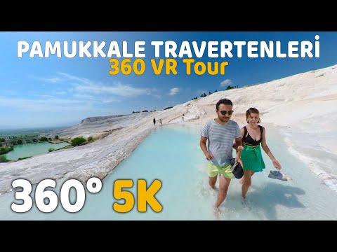 PAMUKKALE TRAVERTENLERİ 360° VR Video - Denizli Pamukkale
