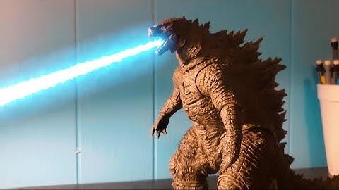 Godzilla atomic breath effect stop motion test