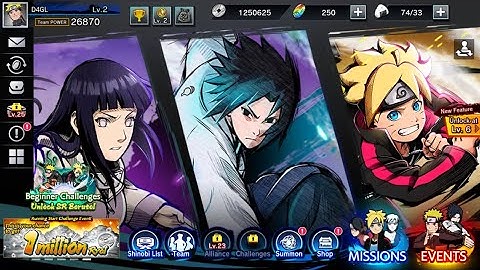 [NARUTO X BORUTO NINJA TRIBES] ENGLISH Mobile First Gameplay on Android/iOs.