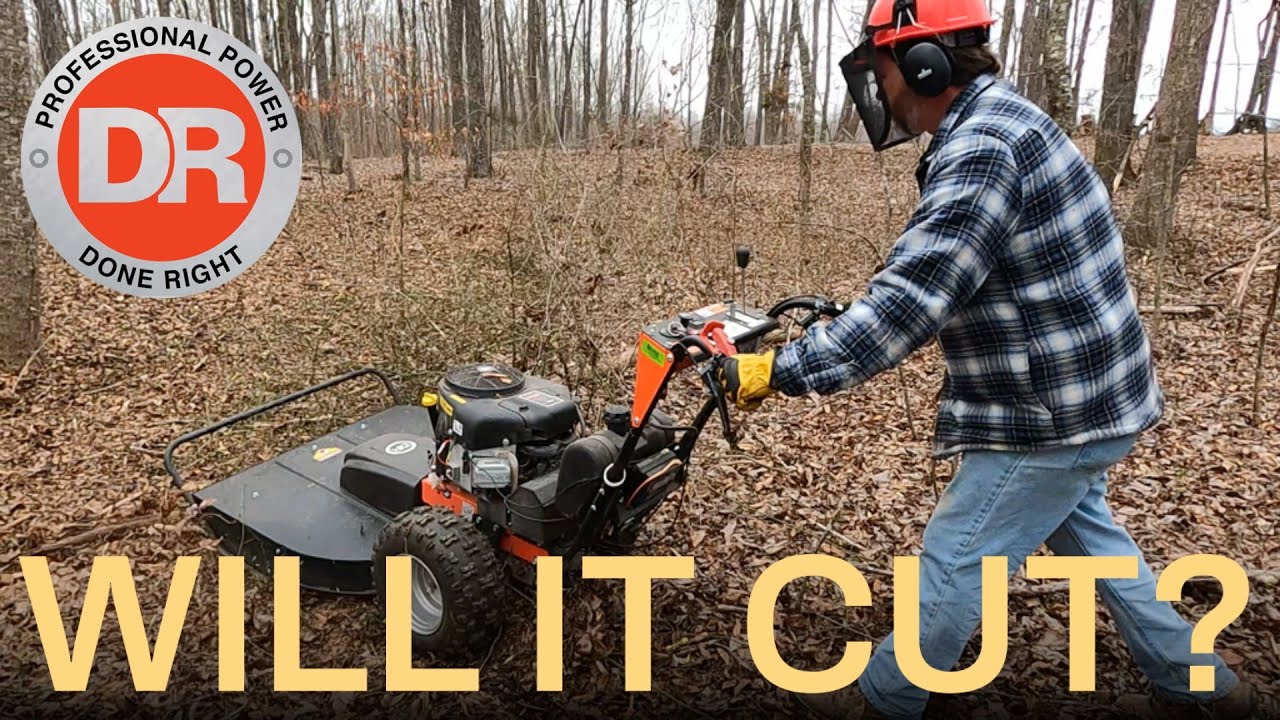 Clearing Brush & Briars with DR PRO MAX34 Walk Behind Field & Brush