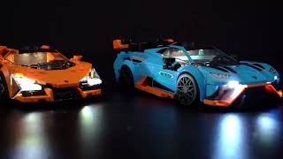 BrickBling Light Kit for LEGO Speed Champions Lamborghini Revuelto & Huracán STO 77238