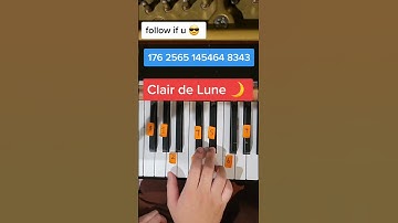Thumbnail of Clair de Lune (Easy Piano Tutorial)