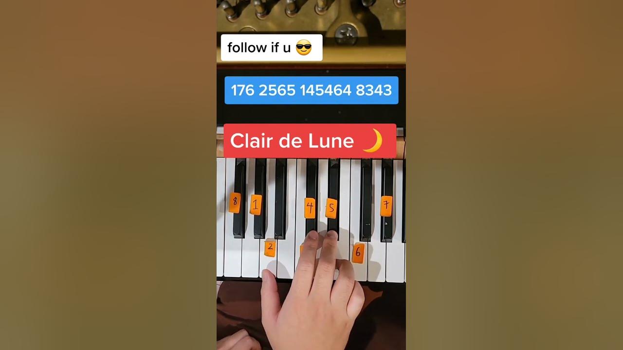 Clair de Lune (Easy Piano Tutorial)