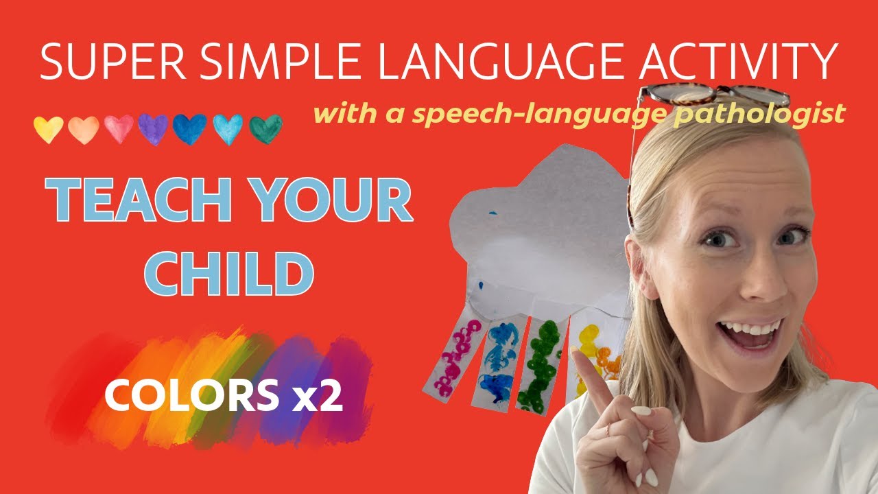 TEACH YOUR CHILD COLORS / Super Simple Language Activity With An SLP