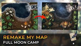 Remake My Map: Full Moon Camp | Inkarnate Stream
