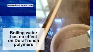 What Happens When You Dump Boiling Water into an Eric'sons Dura Trench Precast Trench?