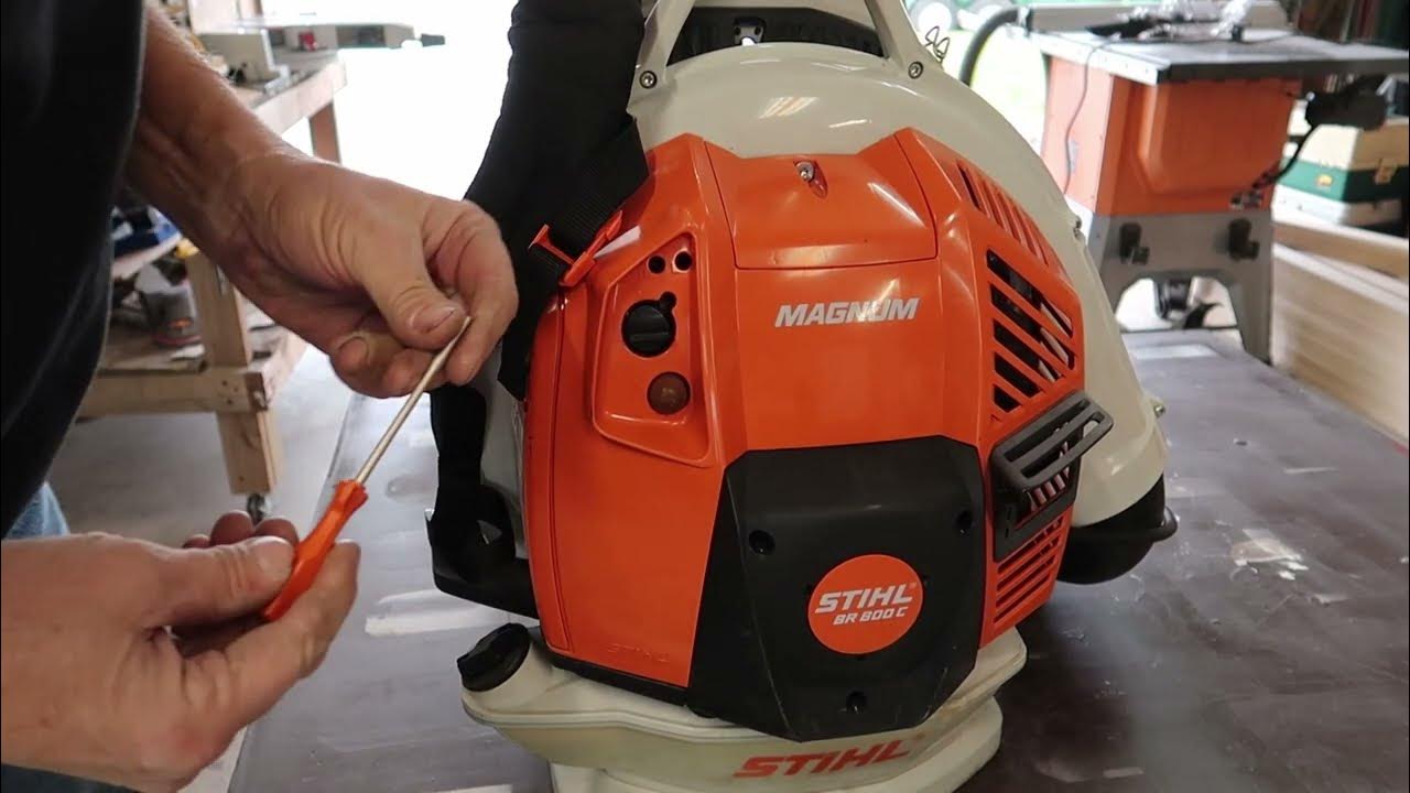 How to adjust Stihl BR800C Carburetor and change harness harness YouTube
