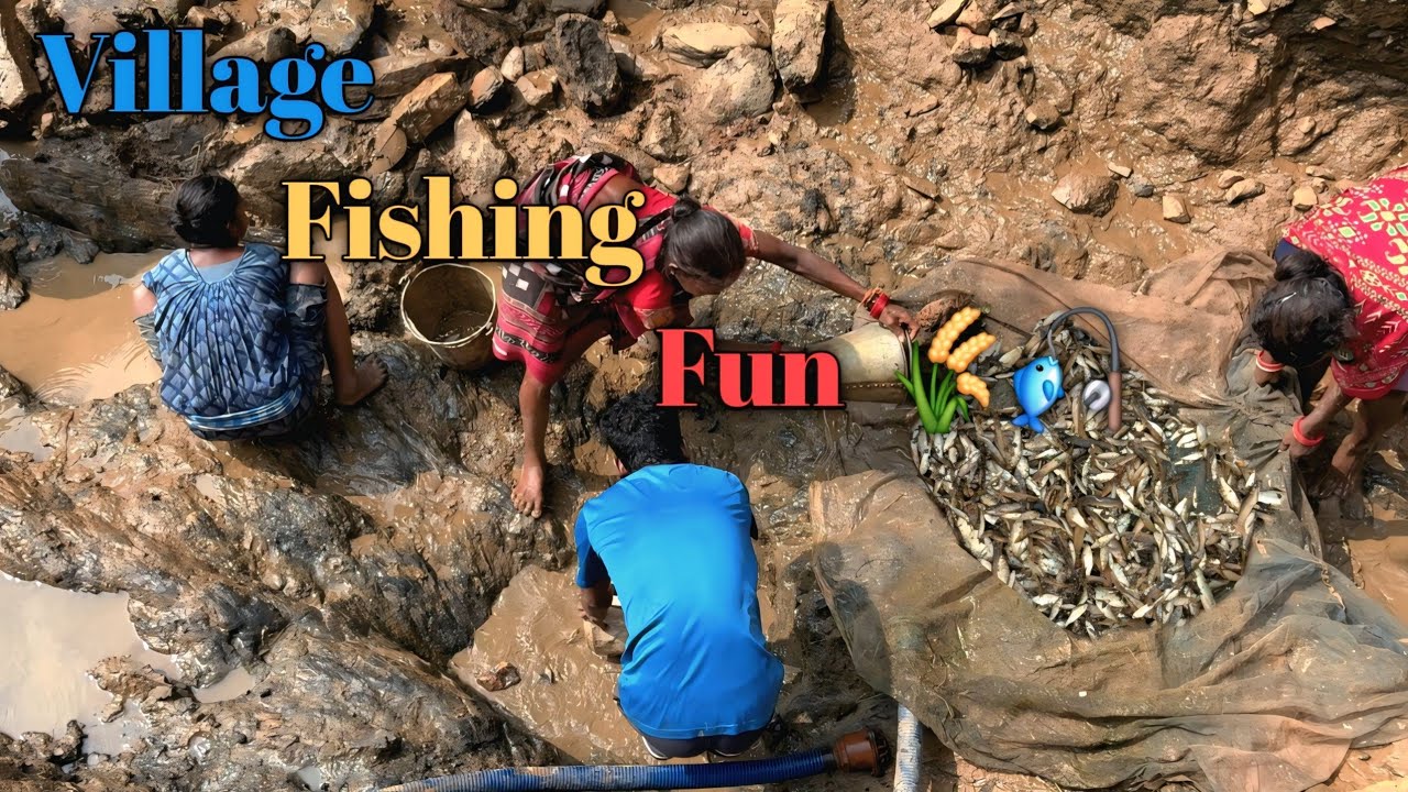 Village Fishing 🎣 Vlog  Real Desi Life in India 🌾🎥