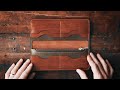 MAKING A HANDMADE LEATHER LONG WALLET - DIY BUILD ALONG + DIGITAL PATTERN - ASMR