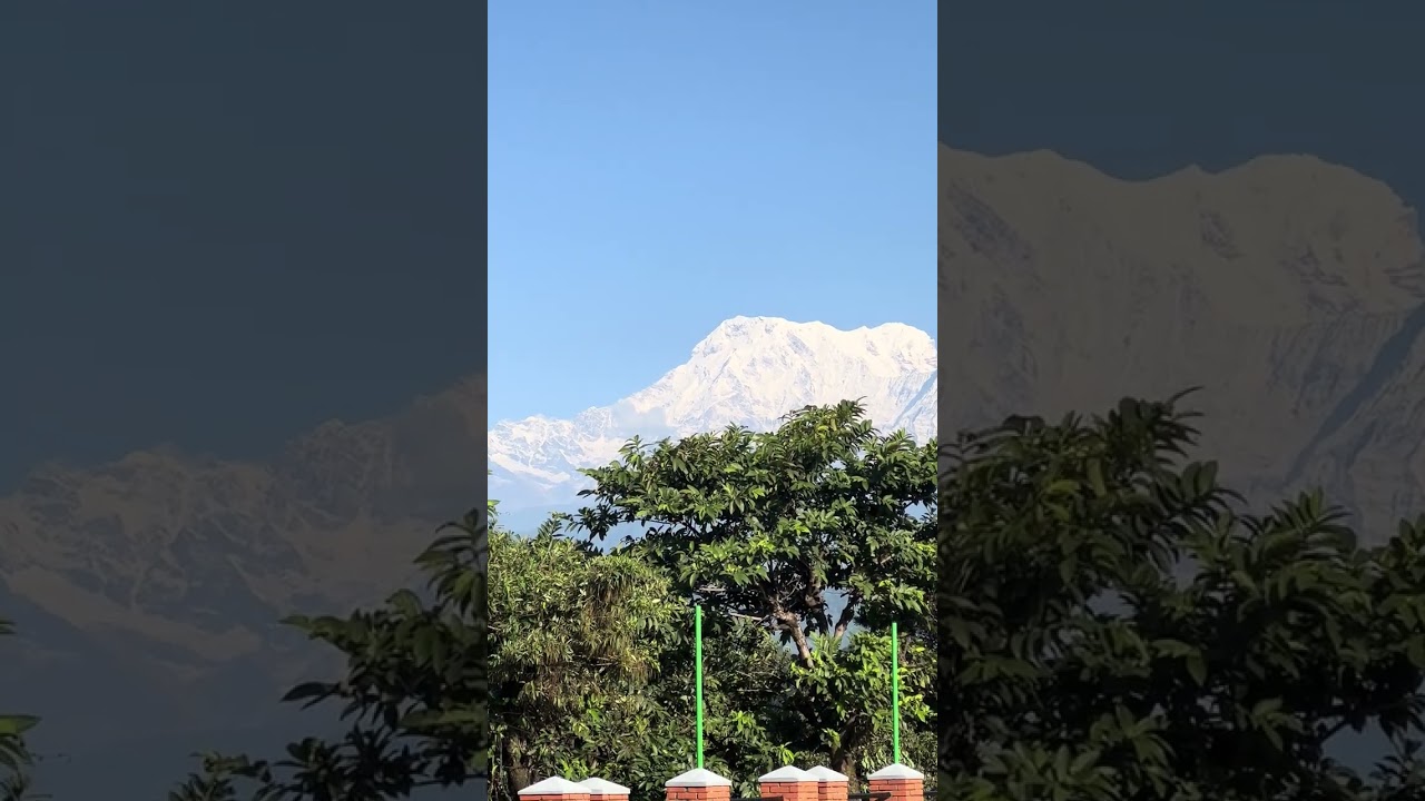 Annapurna Himalaya Mountain Range seen from Pokhara city || Machhapuchchhre  