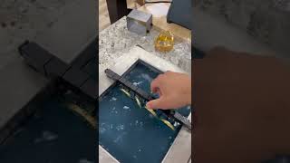 Cleaning gold jewelry #gold #jewelry #satisfying