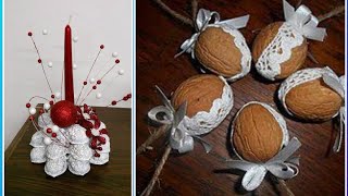 New Beautiful walnut shell Christmas ornaments craft &amp; home decoration ideas