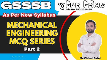 GSSSB Junior Inspector Exam Preparation | Mechanical Engineering MCQ Series Part 2 | The UTC