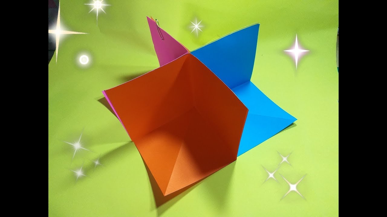 พับป๊อบอัพสี่เหลี่ยมได้ง่ายๆ