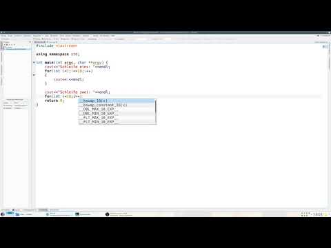 C++ lernen 8 For Schleifen