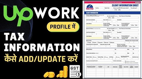 How to Add Tax Information in Your Upwork Profile || Freelancing Tutorial #freelancing #internet #pc