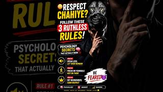 😳 Respect Chahiye? Follow These 3 Ruthless Rules 💯 | Psychology Secrets That Actually Work 🧠
