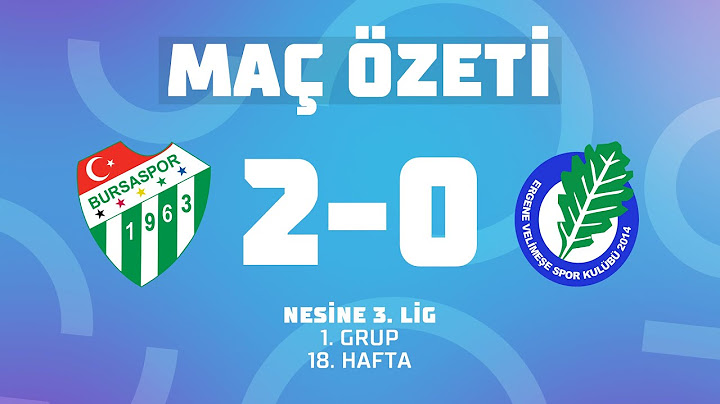 MAÇ ÖZETİ | Nesine 3. Lig 1. Grup | Bursaspor 2 - 0 Ergene Velimeşe Spor