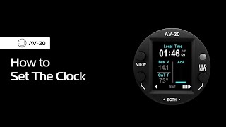 AV-20-S – How to Set the Clock