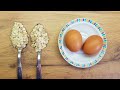 Wenn Sie 2 Eier und 2 Esslöffel Hafer haben, machen Sie dieses Rezept! Billiges und gesundes Essen!