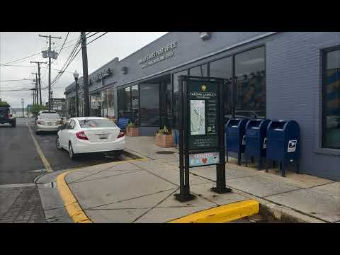 Approaching Takoma Park Maryland Library from the Rear Parking Lot (2023)