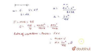A particle of charge  +q and mass m moving under the influence of a uniform electric field  E ha...