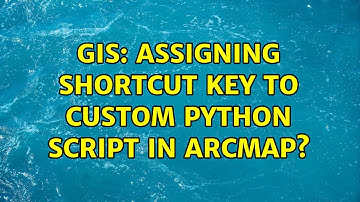GIS: Assigning shortcut key to custom Python script in ArcMap?
