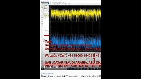 Three phase six switch PFC simulation | Matlab Simulink | PFC Simulink | Simulink projects