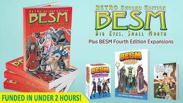 BESM RETRO SECOND EDITION RPG PLUS BESM 4E EXPANSIONS - The Big Eyes, Small Mouth anime RPG is back