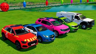 DACIA, VOLSKWAGEN, AUDI POPLICE CARS and MERCEDES, FORD AMBULANCE EMERGENCY TRANSPORT !