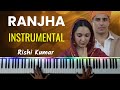 Ranjha Piano Instrumental Karaoke With Lyrics Ringtone Notes Shershaah Hindi Song Keyboard mp3