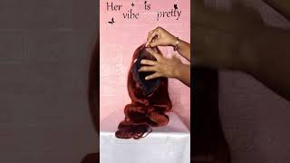 Reddish Brown,A Vibrant Color,Make You Look Young And Energetic-Glueless Wig Human Hair,Wear And Go