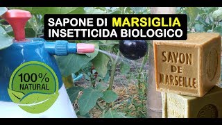 SAPONE DI MARSIGLIA INSETTICIDA BIOLOGICO - YouTube