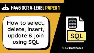 SQL | 3.2d | OCR A-Level Computer Science
