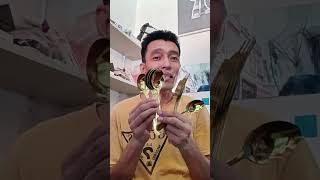 Gold Spoon and Fork: Feeling Rich ka Talaga Dito! #spoon #fork
