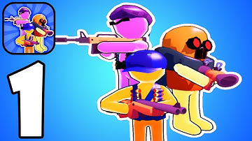 Stickman Squad - Walkthrough Gameplay Part 1 | Stickman Army Commander Tutorial (Android,iOS)