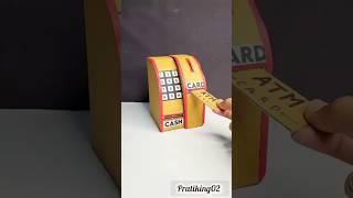 Coin ATM Machine कैसे बनाएं || How ToMake Mini ATM Machine Cardboard || Coin Bank #shorts #viral