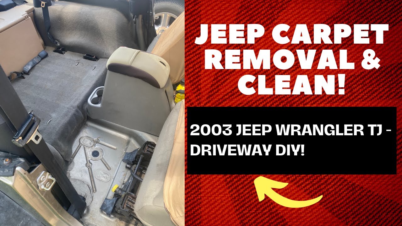 Jeep Wrangler TJ Carpet Removal Driveway DIY! YouTube
