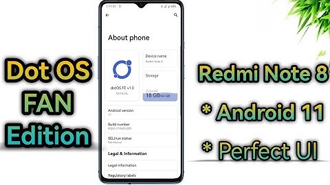 OFFICIAL DOT OS Fan Edition is here ft. Redmi Note 8/8T | Try this OS Now 😯🔥