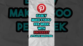 How To Make Money With Pinterest Affiliate Marketing. #shorts screenshot 5