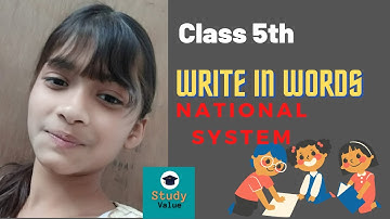 Write In Words | National System | Class 5th