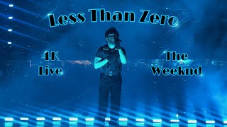 Less Than Zero - Live | The Weeknd (4K)
